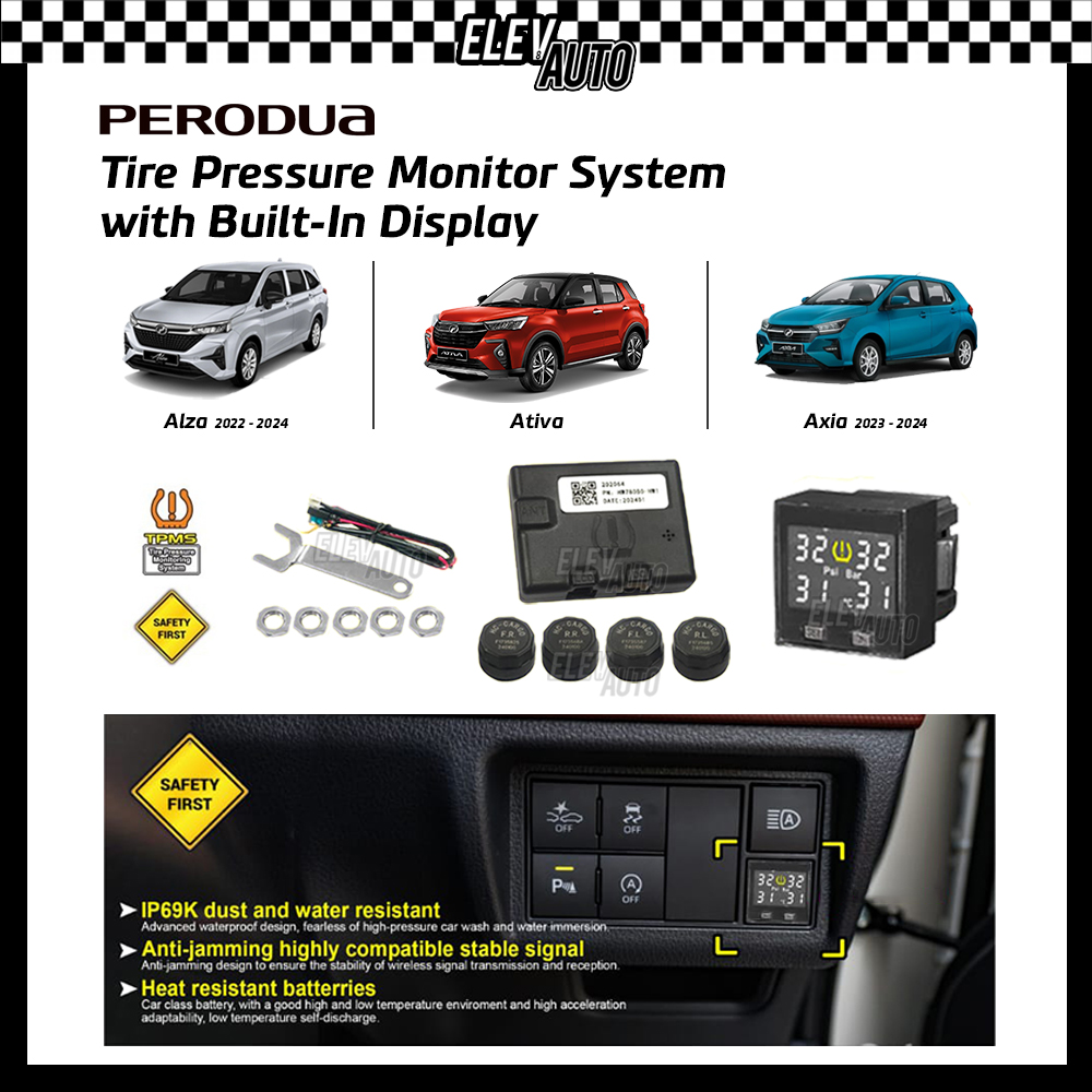 HONDA TOYOTA PERODUA NISSAN MITSUBISHI TPMS Tire Pressure Monitor ...