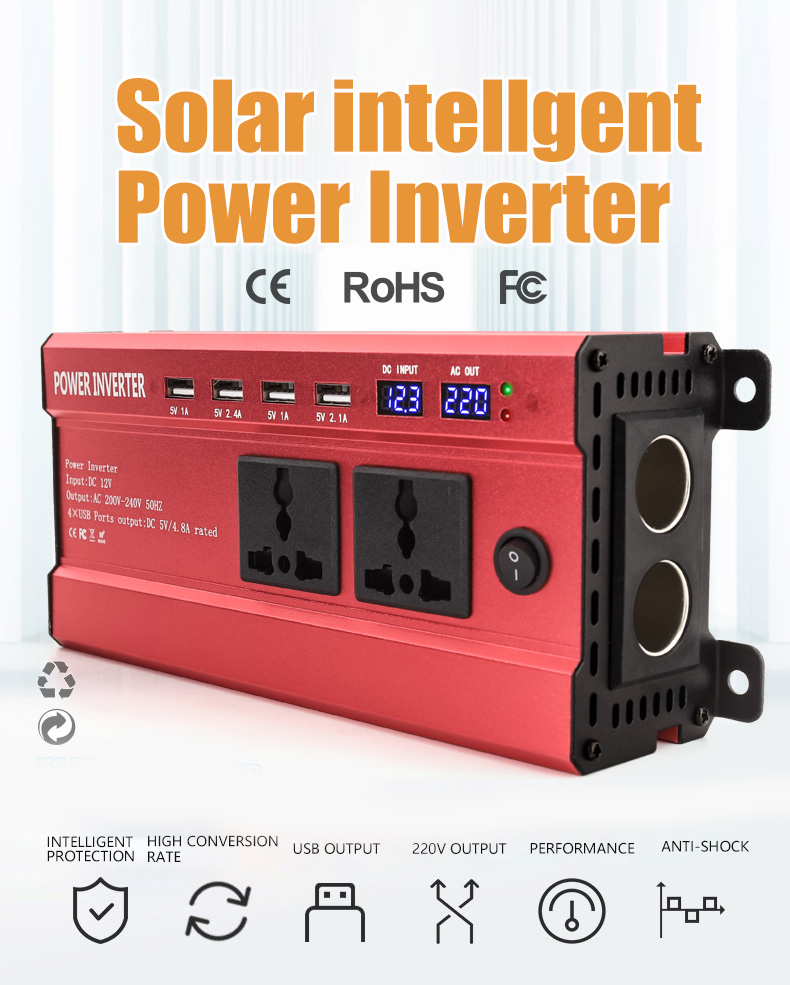 JOYUHON Solar System 6000W Power Inverter 30A solar Controller 18W ...