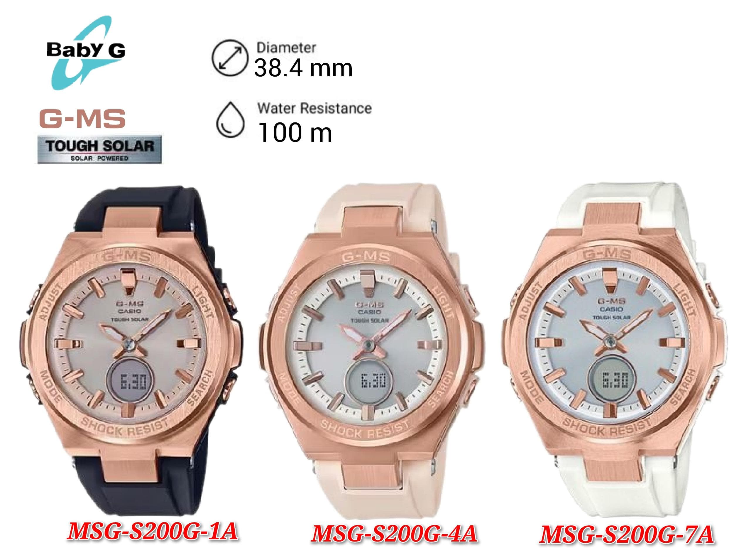 Casio Baby G G MS MSG S200G Series Women s Watch Shopee Malaysia