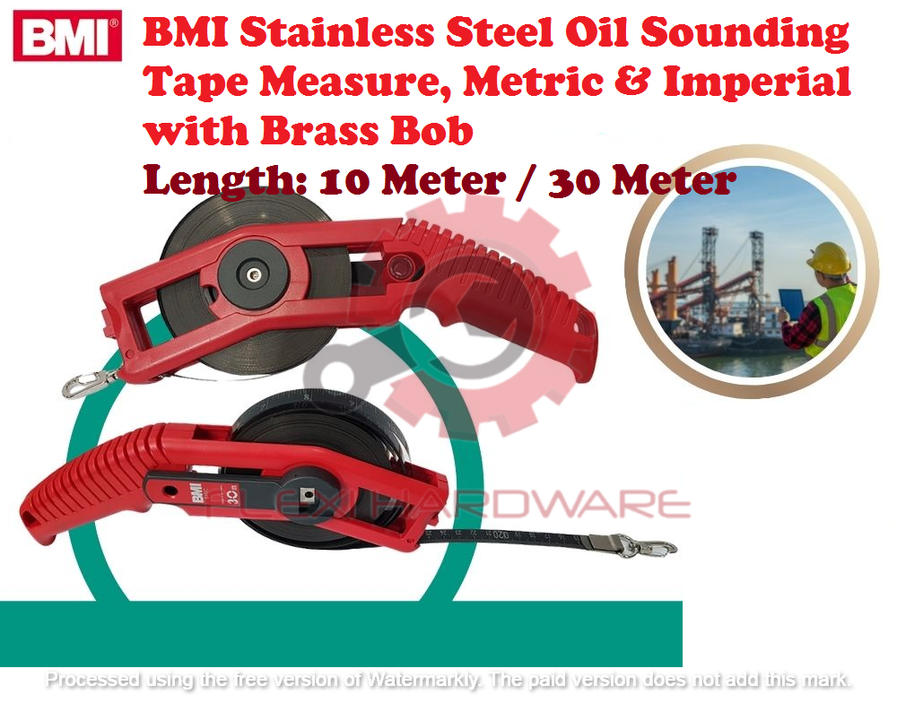 *ORIGINAL* BMI Stainless Steel Oil Sounding Tape Measure, Metric ...