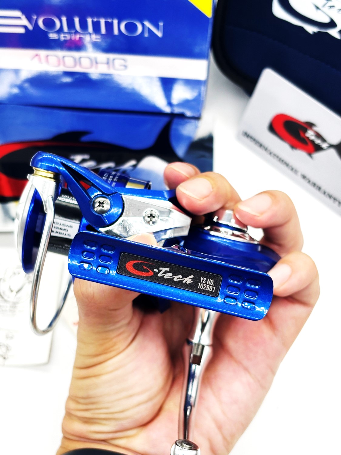 GTECH EVOLUTION SPIRIT SPINNING REEL Reel 3000 4000 HG-Power Handle ,1 ...