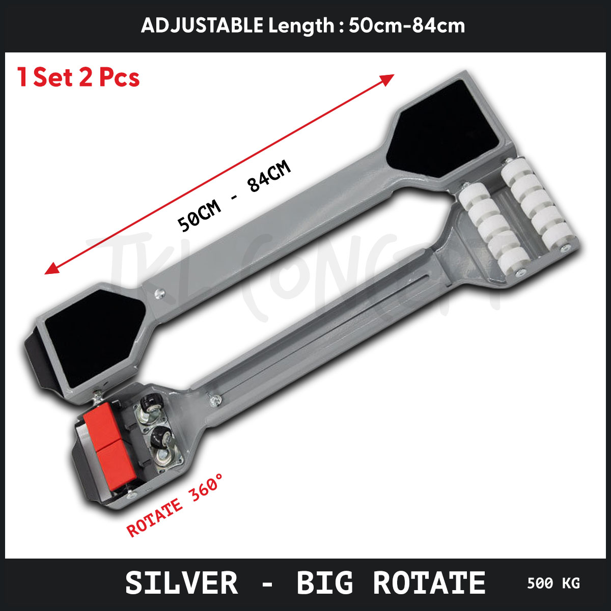500KG Heavy Duty Washing Machine Stand Wheel Roda Fridge Mesin Basuh ...