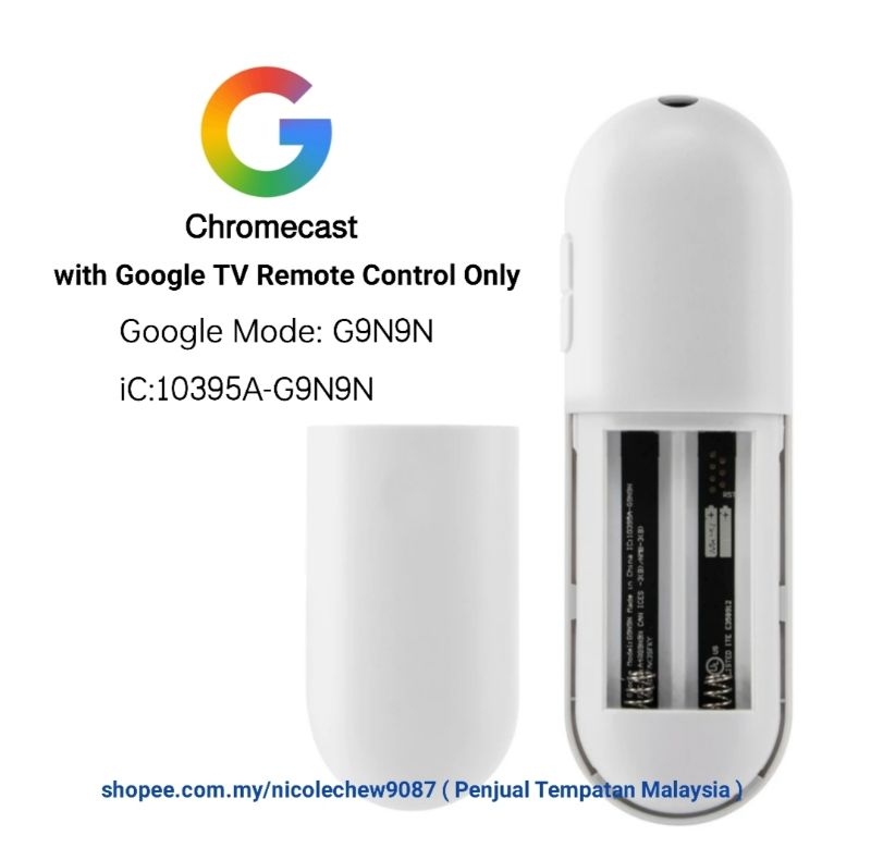 Vervangende spraakafstandsbediening voor Google TV-streamer- afstandsbediening (4K), Universeel voor Chromecast met Google TV- afstandsbediening (4K/HD