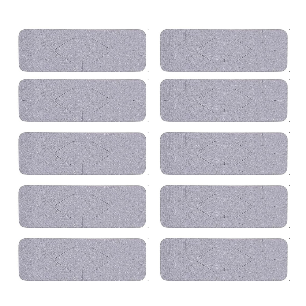 10pcs Adhesive Scratch Off Sticker Silver Rectangle Scratch Off Card ...