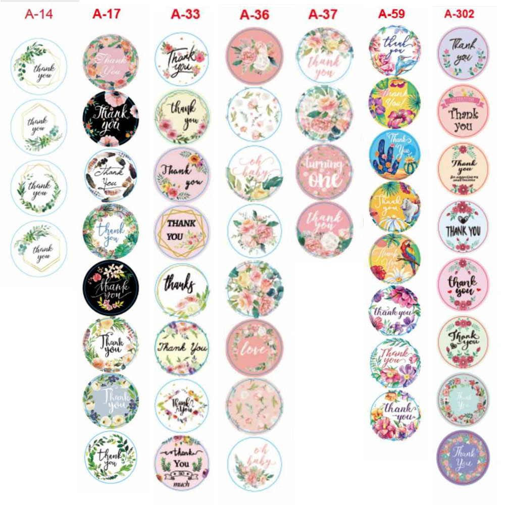 500pcs Thank You Sticker Seal Label Sticker Terima Kasih Gift Box (3 ...