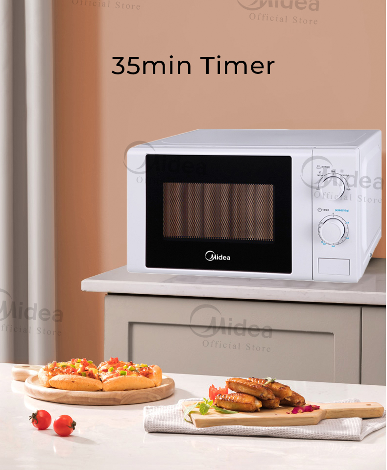 Midea MM720CGE-WH 20L Microwave Oven With Defrost Function | Shopee ...