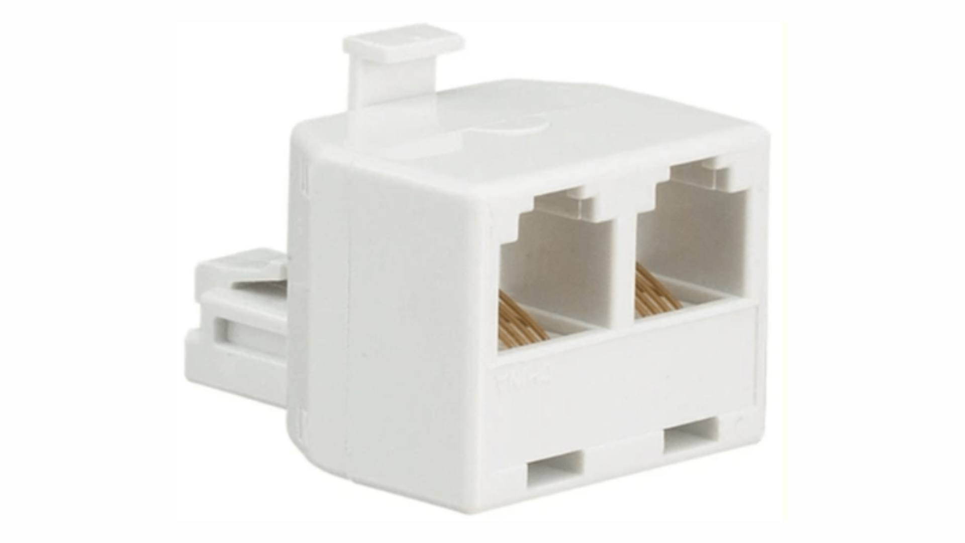 Telephone Line 1 to 2 Distributor Splitter Socket 1 Male to 2 Female ...