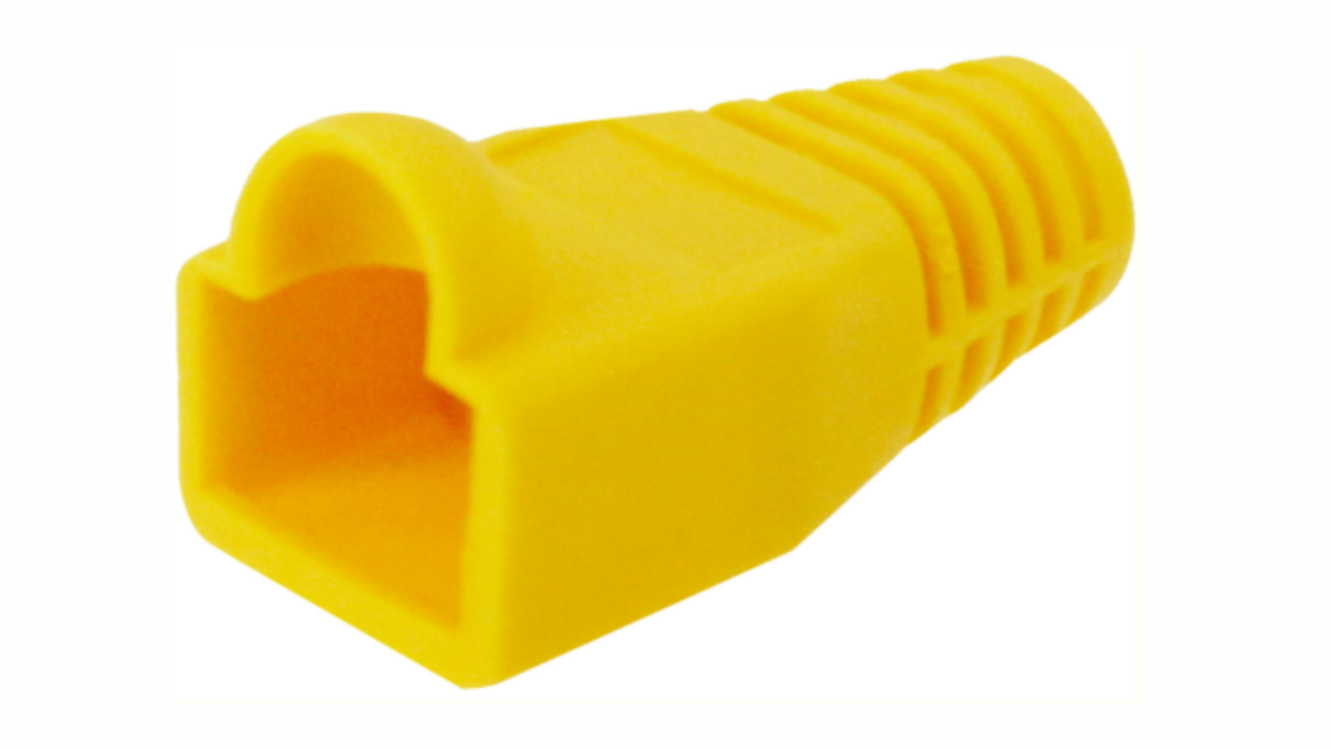 Yellow Rubber Boots RJ45 LAN Network Internet Cat5e Cat6 Crystal Plug ...