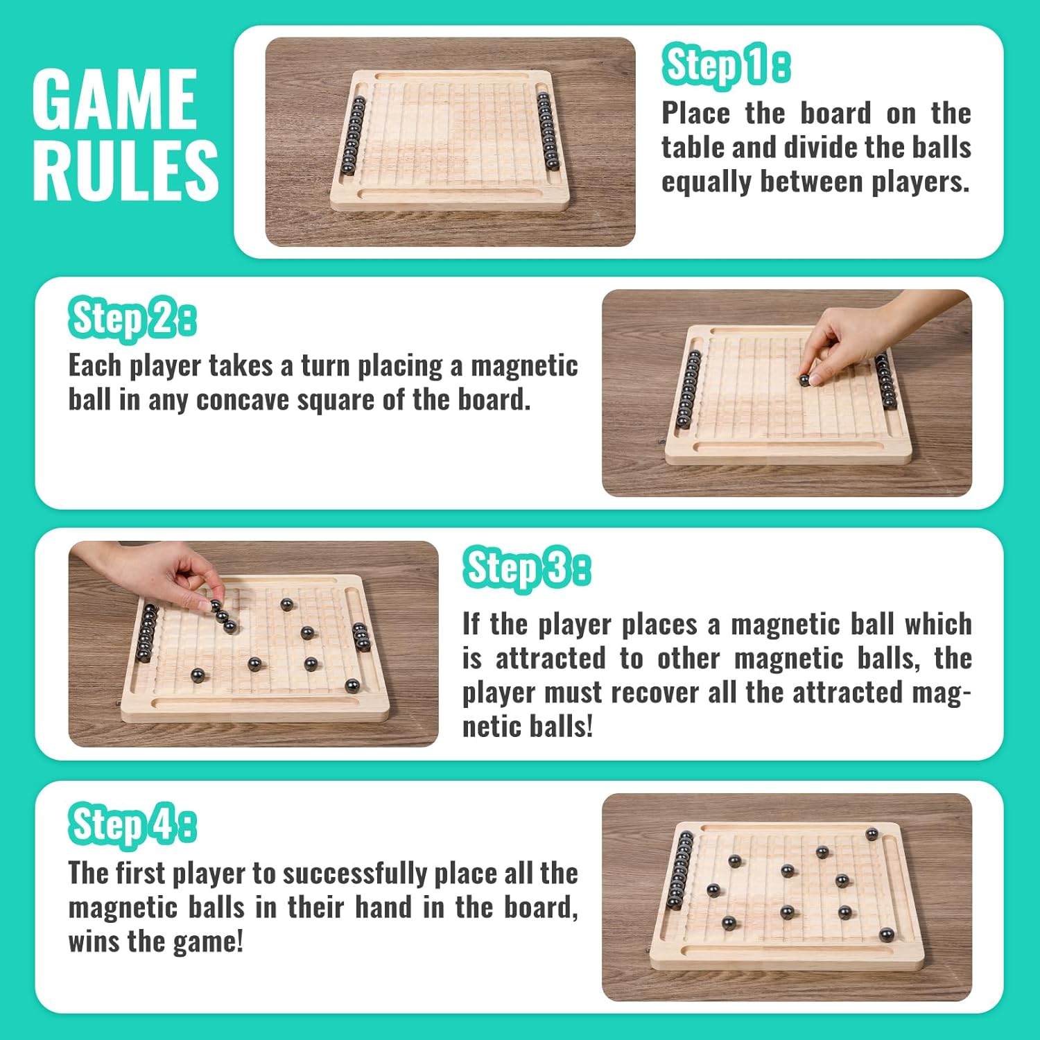 Magnetic Chess Game,Table Top Magnetic Chess Fun Family Games for Kids ...