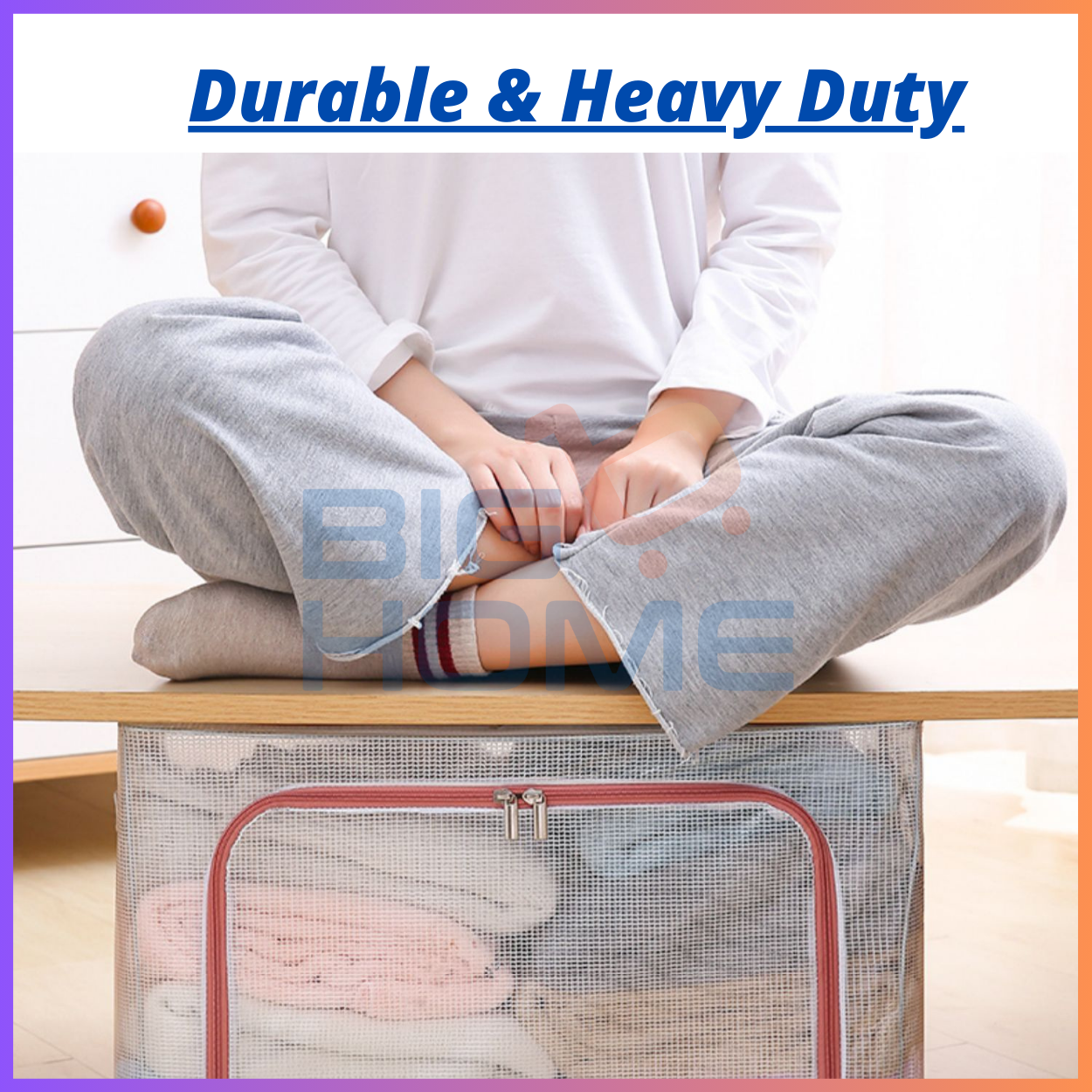 24l 66l 110l Transparent Storage Box Foldable Clothes Storage Box