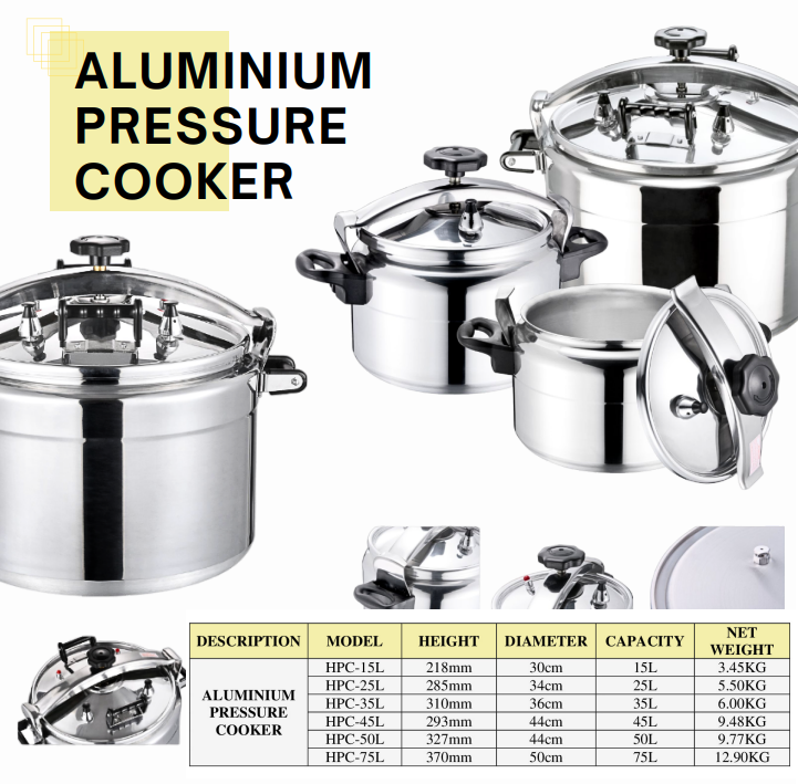Homelux High Pressure Cooker Commercial Aluminium Gas Restaurant