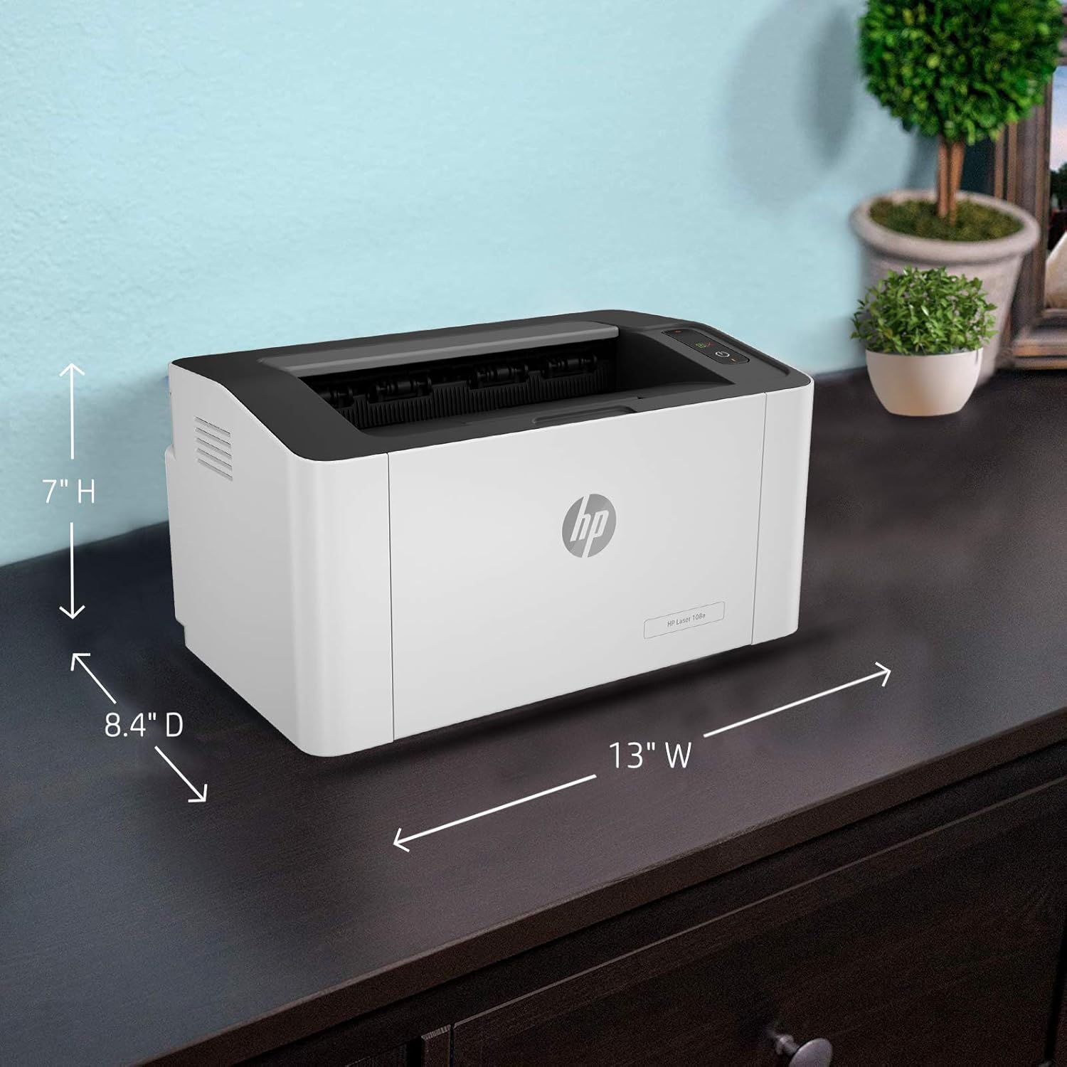 HP Laser 108A- USB / 108w - Wifi Printer , Single function - Print Only ...