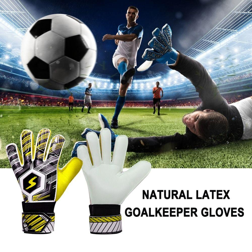 New Kids Soccer Goalie Gloves Latex Football Training Goalkeeper Gloves ...