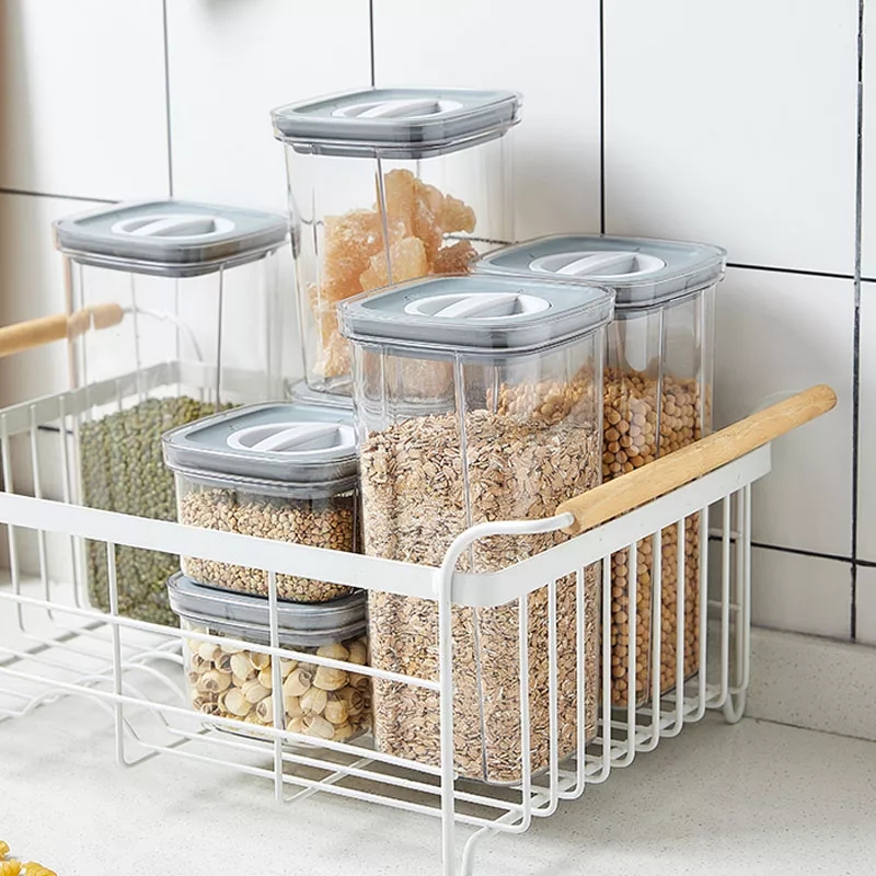 READY STOCK ️Airtight Twist Lock Transparent Food Storage Container ...