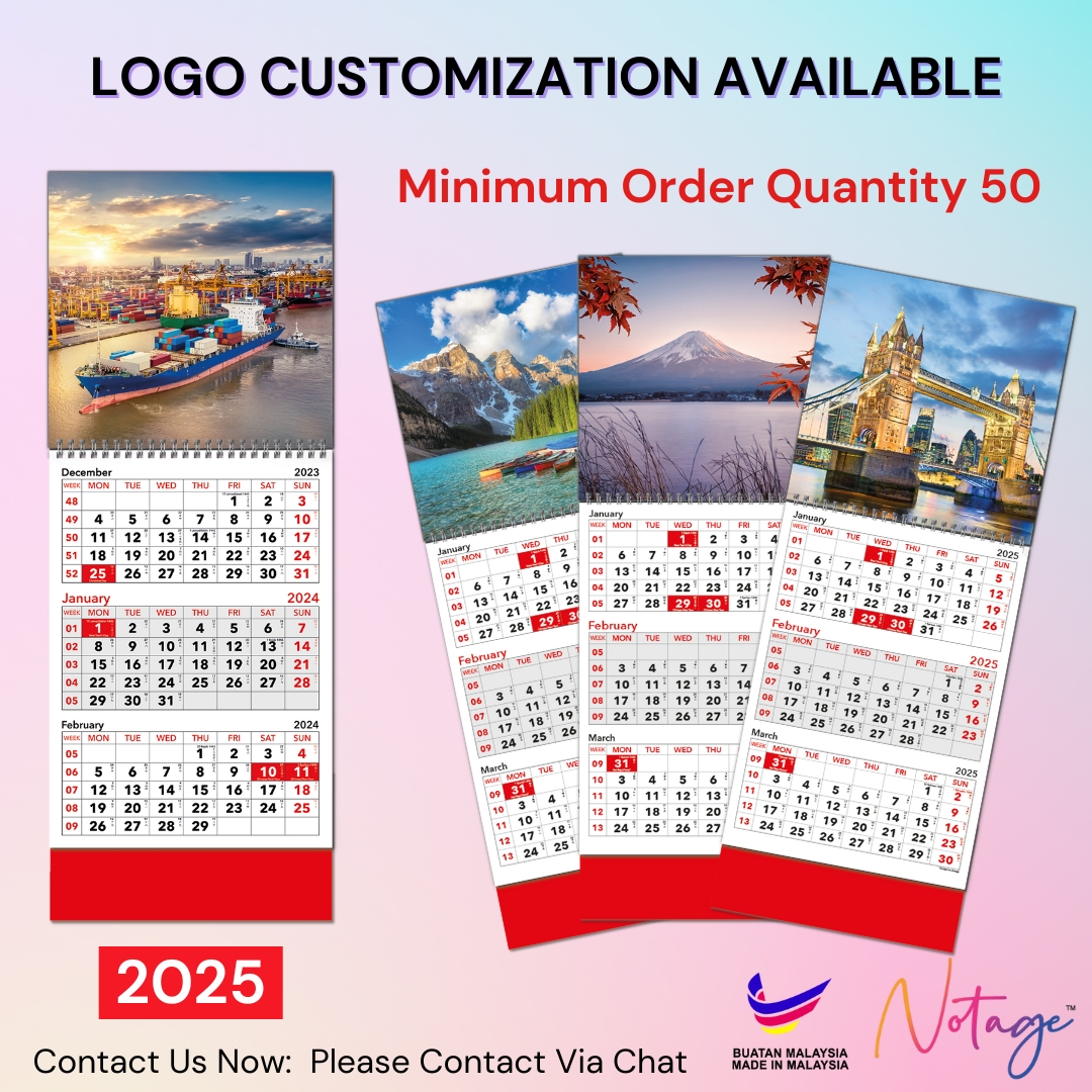 3 Months Wall Calendar 2025 Hand Tear Calendar large calendar 12 sheets ...