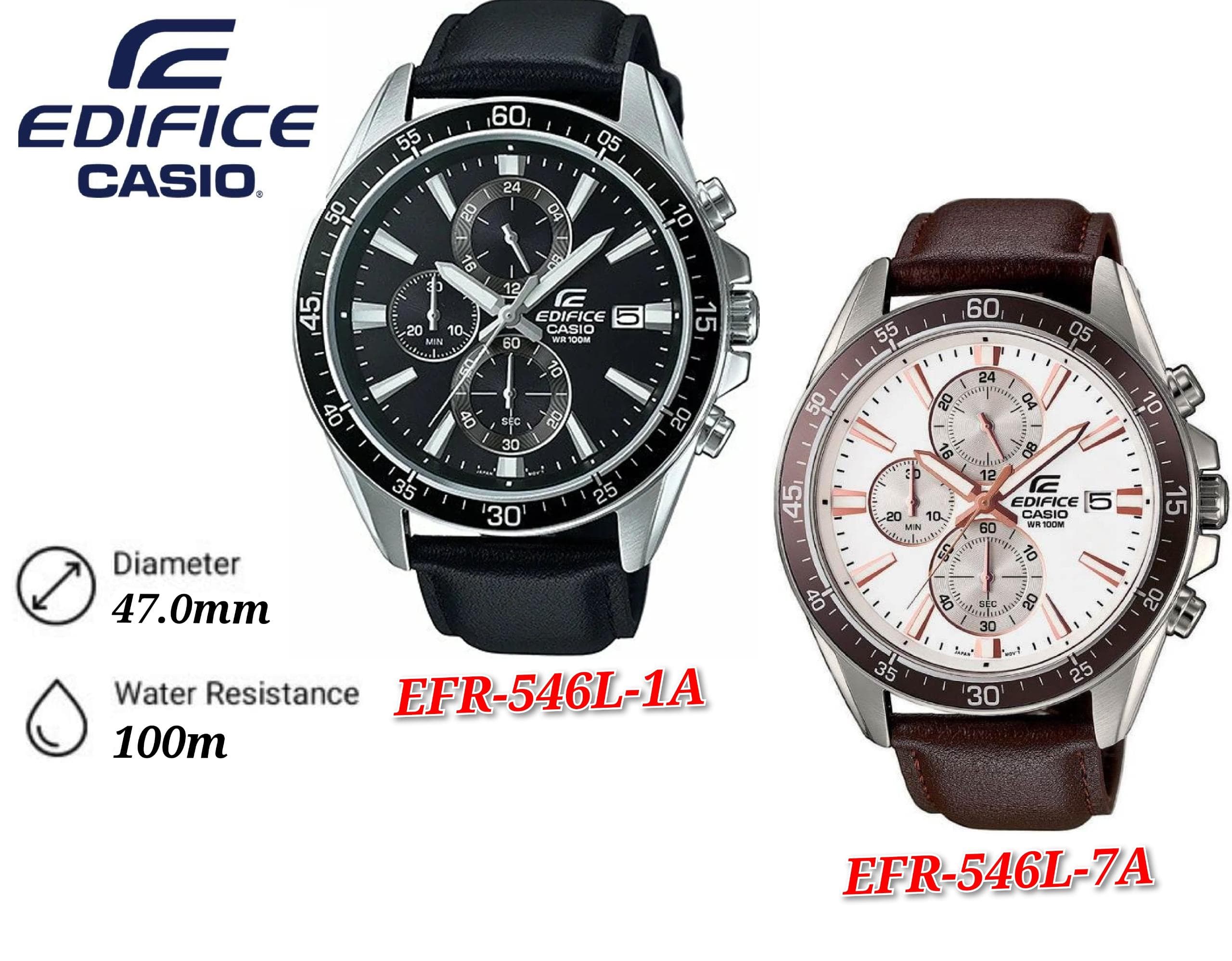 Casio Edifice Chronograph Stopwatch 100M Sport Watch EFR 546L 1A EFR546L Shopee Malaysia