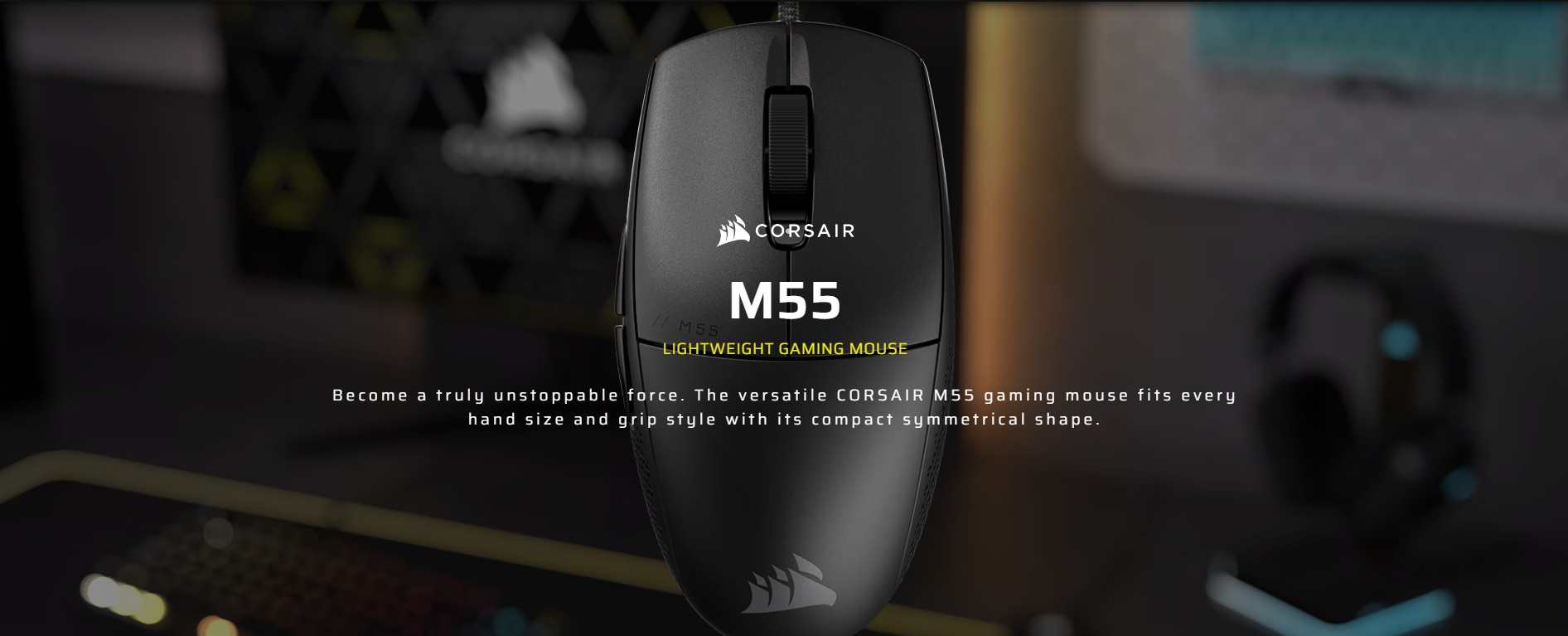 Corsair M55 Lightweight Gaming Mouse CH-930F000-AP | Shopee Malaysia