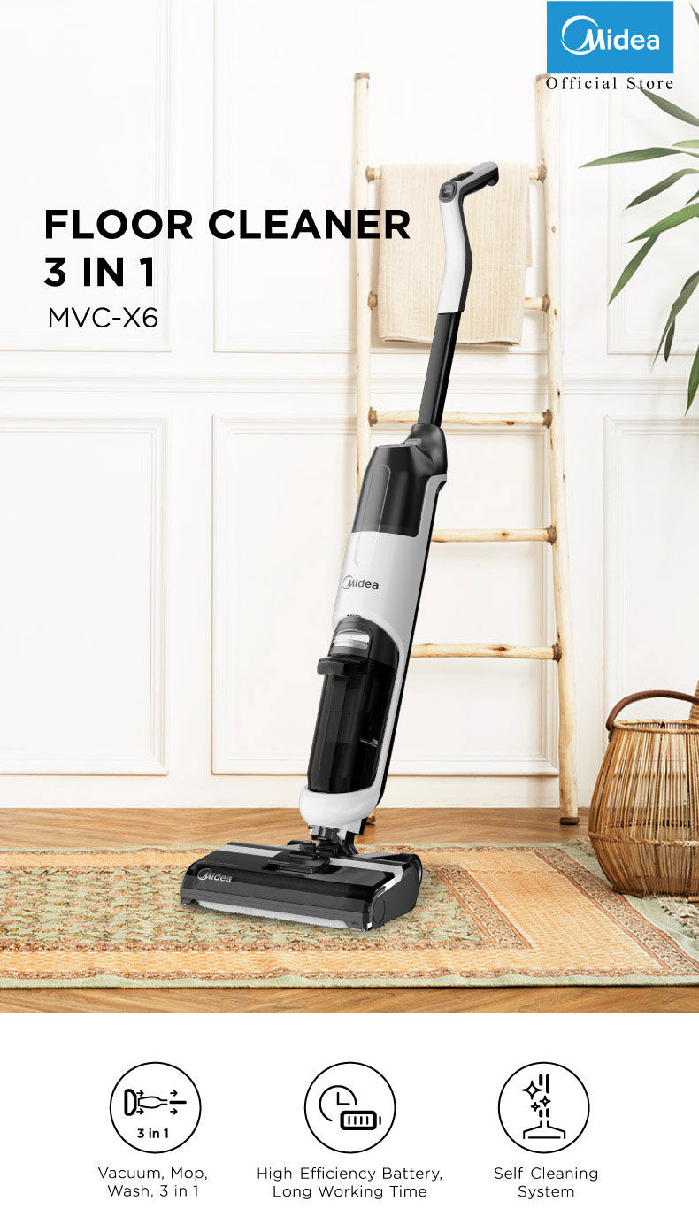 [ NEW ] Midea 3 IN 1 Vacuum Cleaner MVCX6 Floor Washer Handheld Vacuum