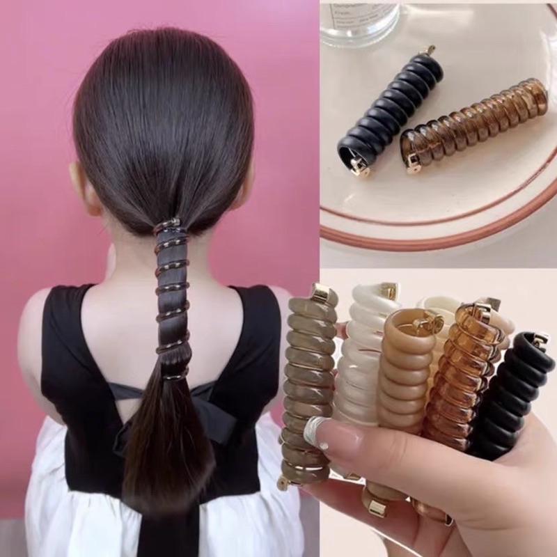 Phone Wire Rubber Band Hair Accessories Wiring Phone Line String Getah ...