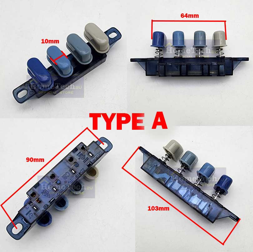 Universal Table Stand Fan On Off Switch Button Butang Suis Kipas Round ...