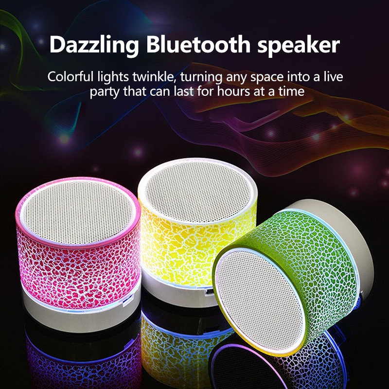 Colorful LED Light Mini Portable Bluetooth Speaker Laptop LED Gaming ...