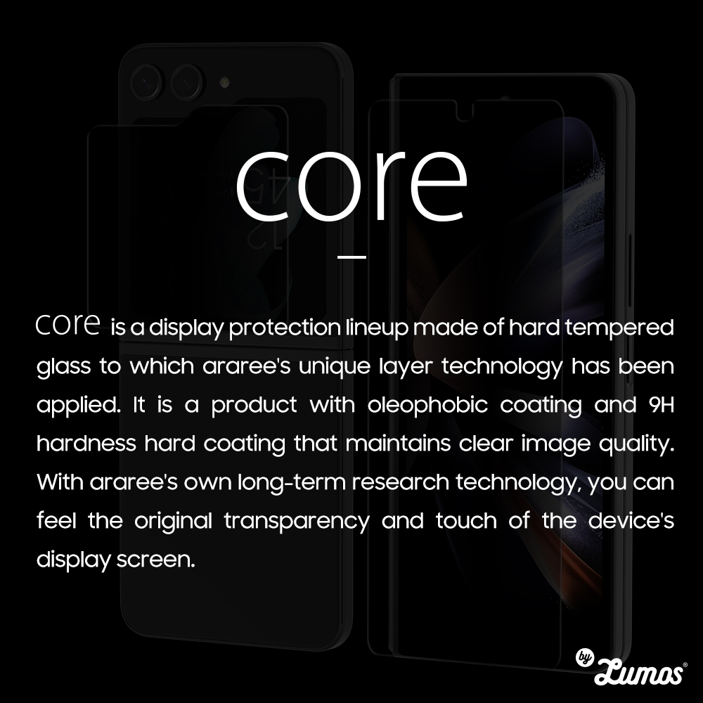 Araree Sub Core Privacy Premium Tempered Glass For Samsung Galaxy Z ...