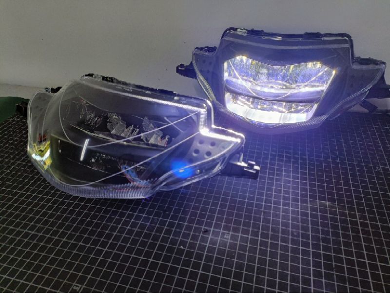 Honda Wave S Head Lamp Led Custom Zhipat Lampu Depan Headlamp