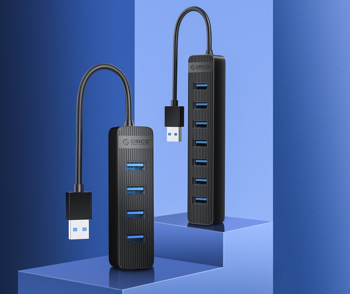 ORICO 4-Port USB 3.0 Hub - 4 USB 3.0, 1 USB Type-C Output/Transfer rate ...