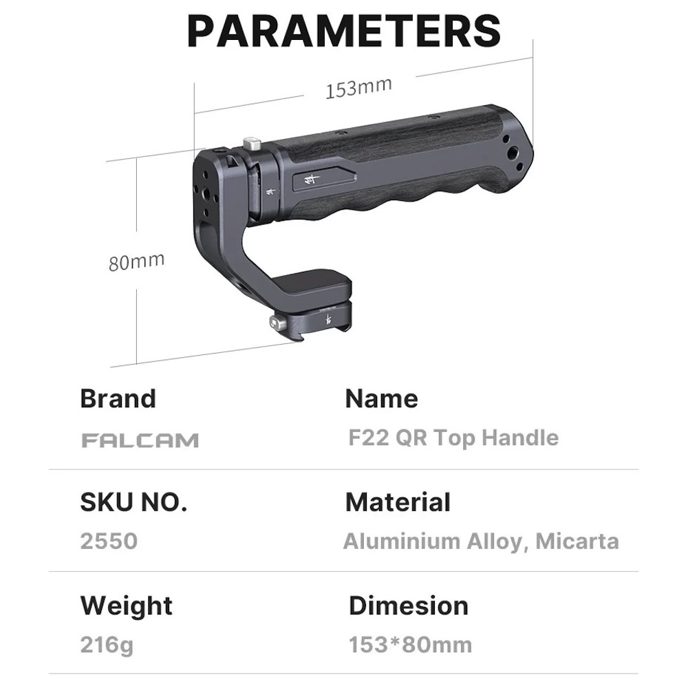 Ulanzi Falcam F22 Top Handle Hand Grip Cage Mount for DSLR Camera ...