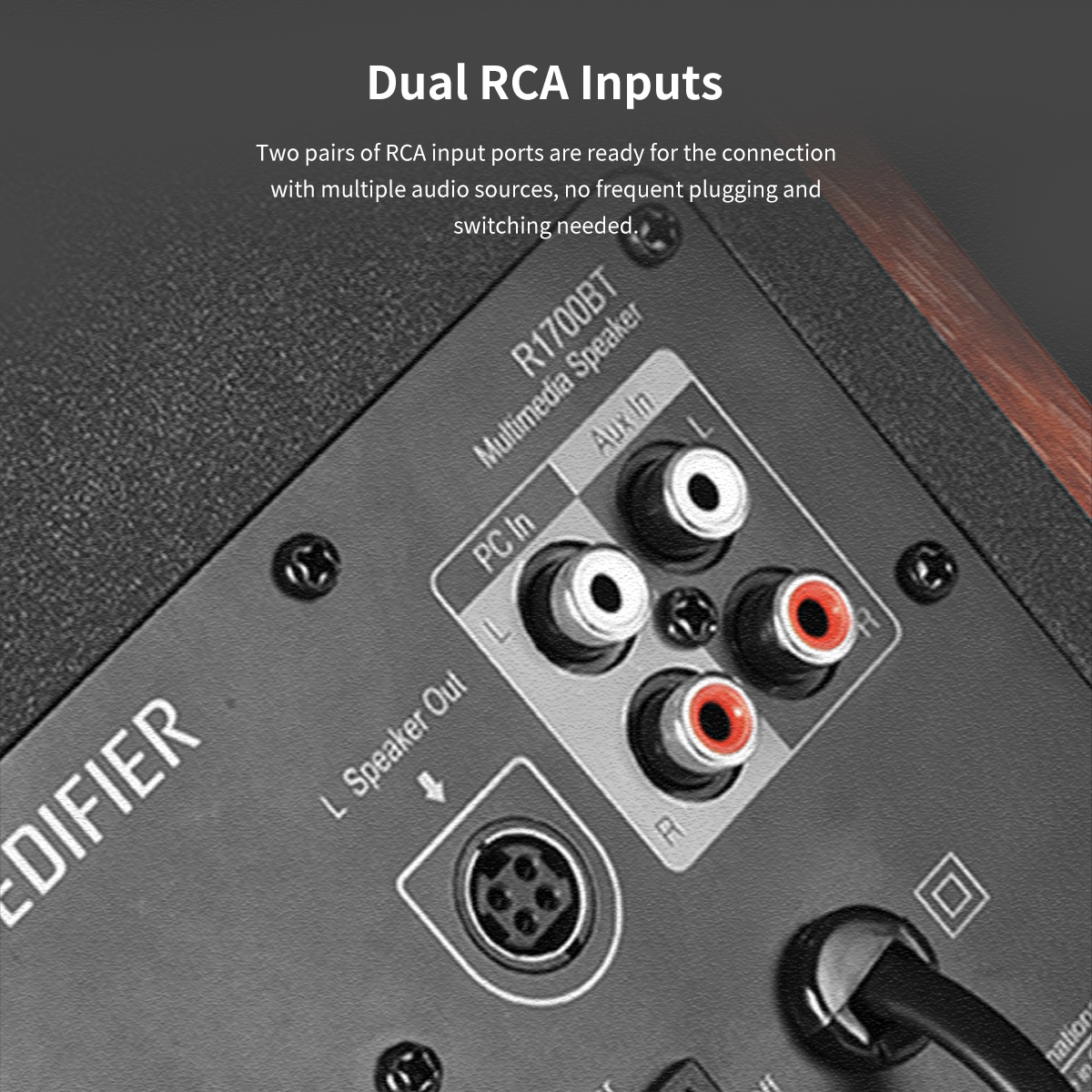 Edifier R1700BT Bookshelf Speaker Bluetooth V5.1 Silk Dome Tweeter