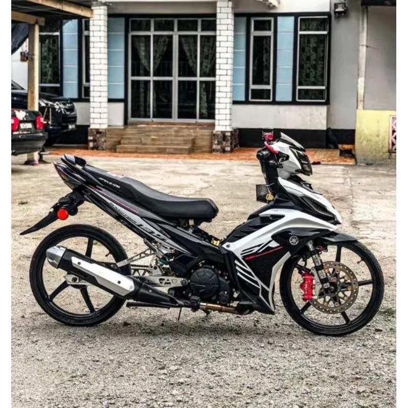 COVERSET LC 135 V2/V3/V4/V5/V6/V7 HITAM PUTIH RC 2017 CUSTOM 🔥 | Shopee ...