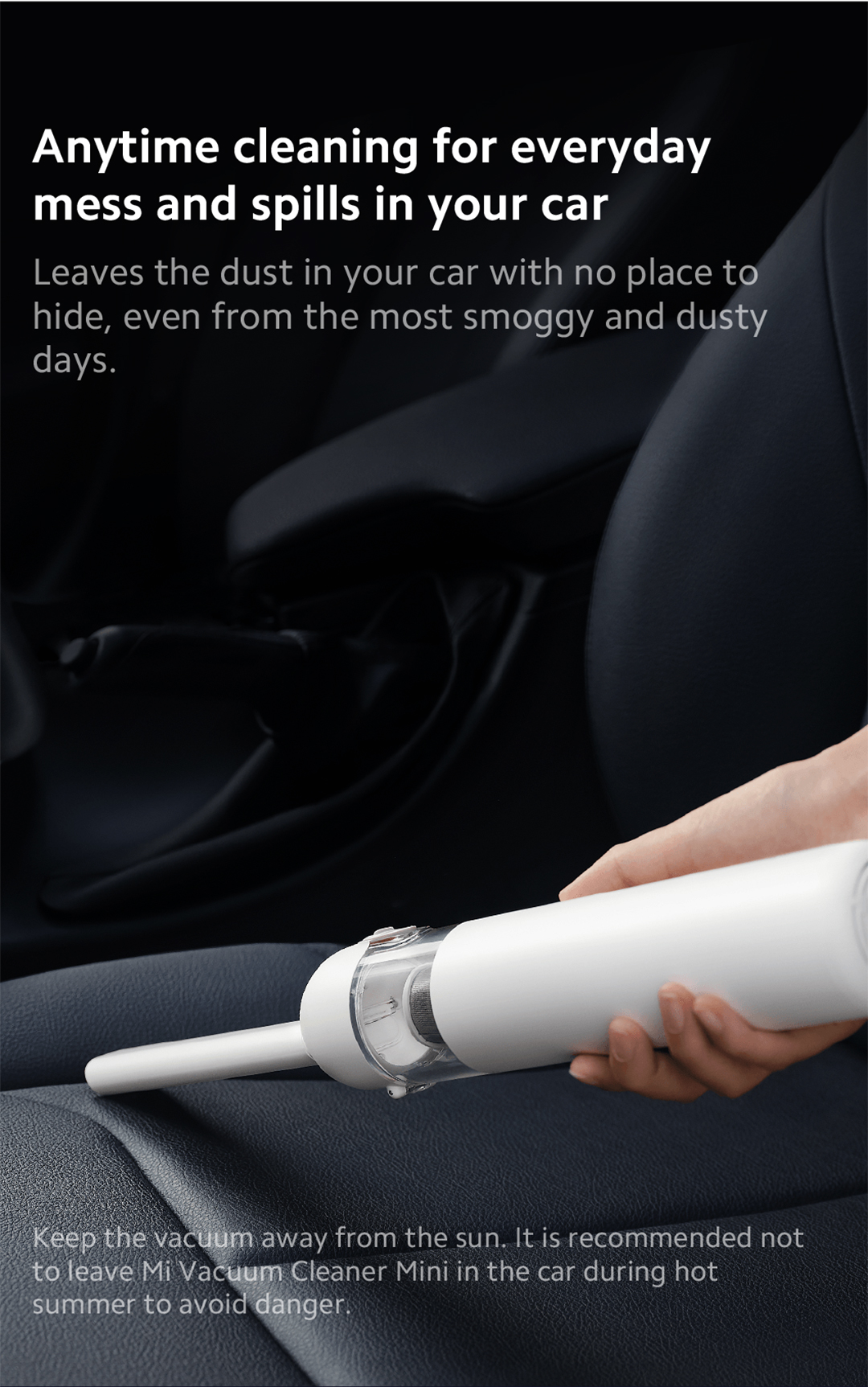 Xiaomi Vacuum Cleaner Mini Portable/Brushless Motor/One-Click Dust ...