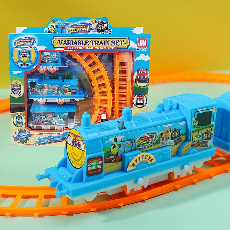 MILLIE DIY Kids Electric Rail Train Toys Track Railway Set Assembled ...
