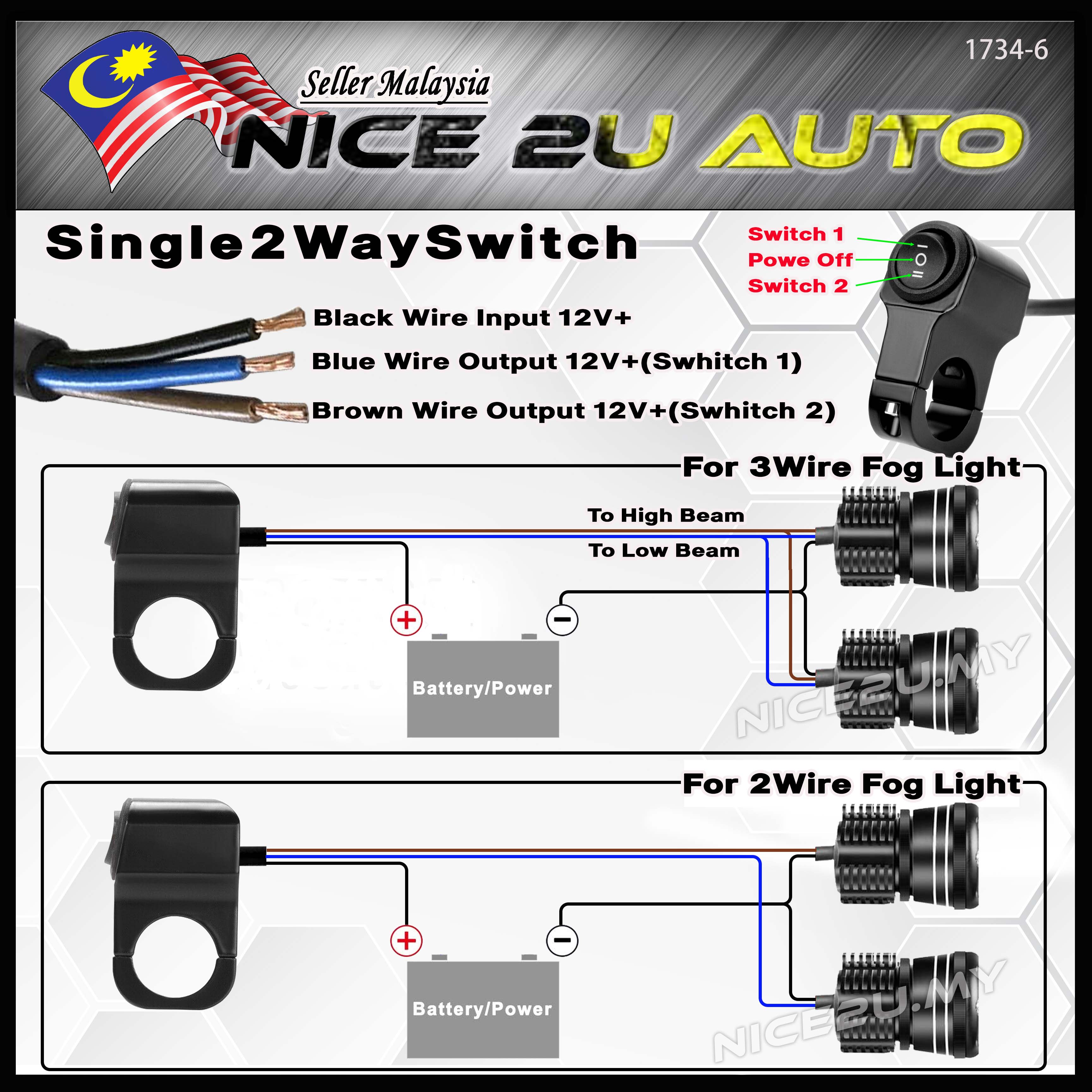 Motorcycle Switch ATV Control Fog Motorcycle Handlebar Switch Reliable ...