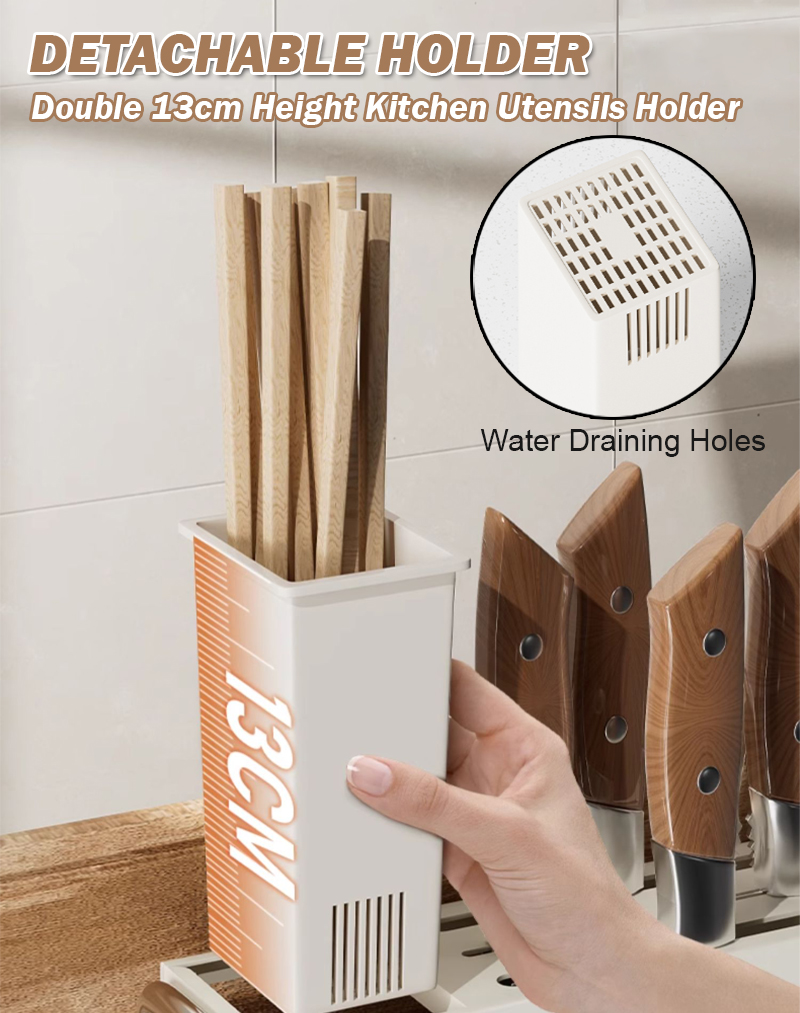 Nordic Style Minimalist Knife Rack For Knives Cutting Board Utensils ...
