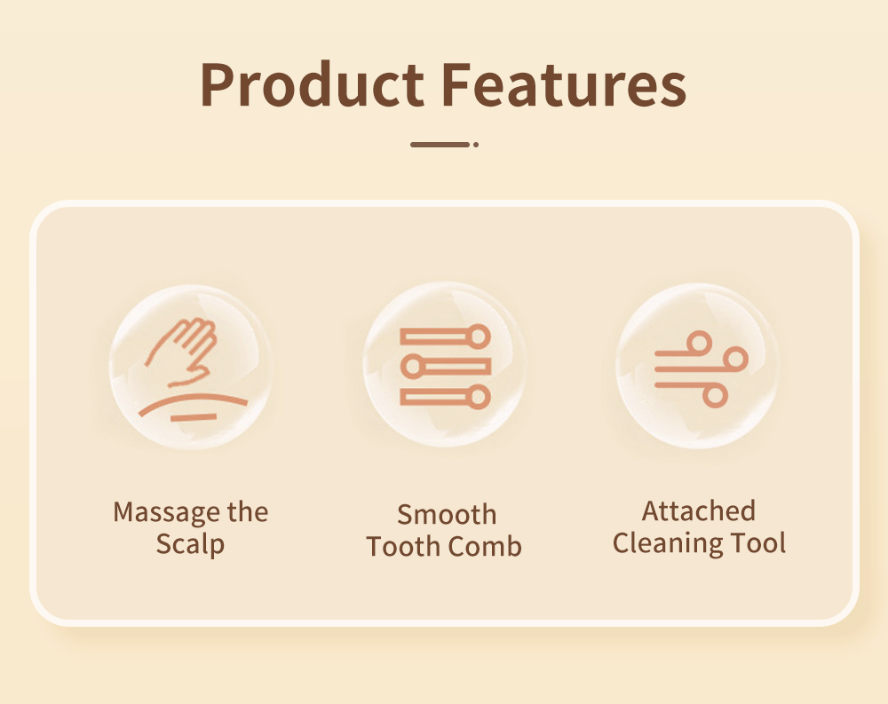 Simplus Hair Comb Long Handle Air Cushion Comb Smooth Hair Home Massage ...