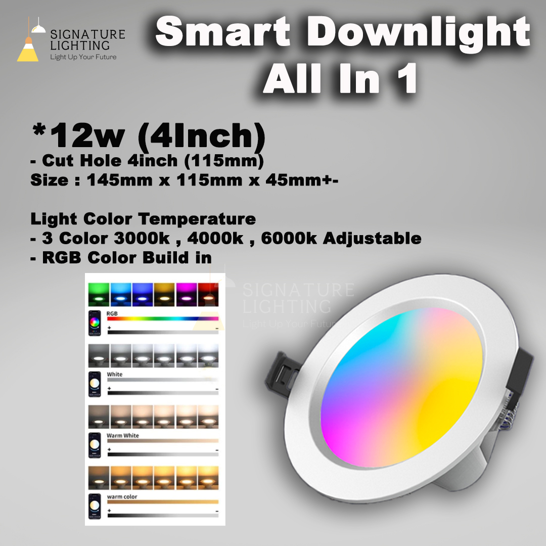 Led Smart Downlight 12w 18w Tuya App Bluetooth Wifi Remote Control ...