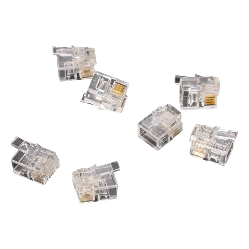 6P4C Rj11 Modular Plug Gold Plated Telephone Plug High Quality ...