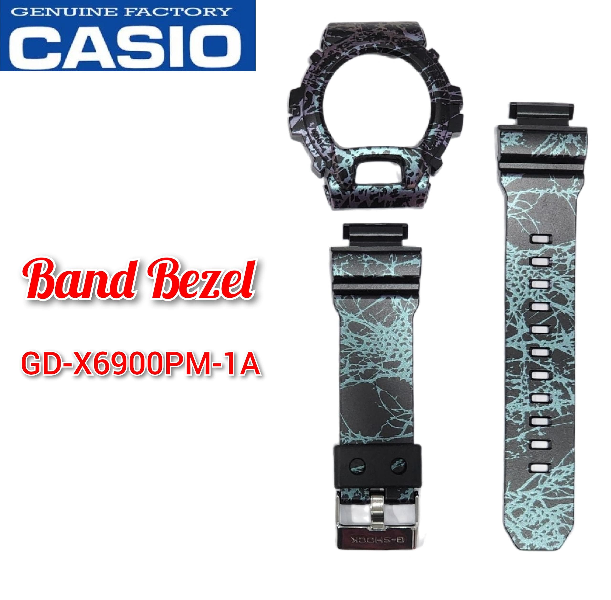 Casio G-Shock GD-X6900PM-1 Polarized Marble Replacement Parts band bezel