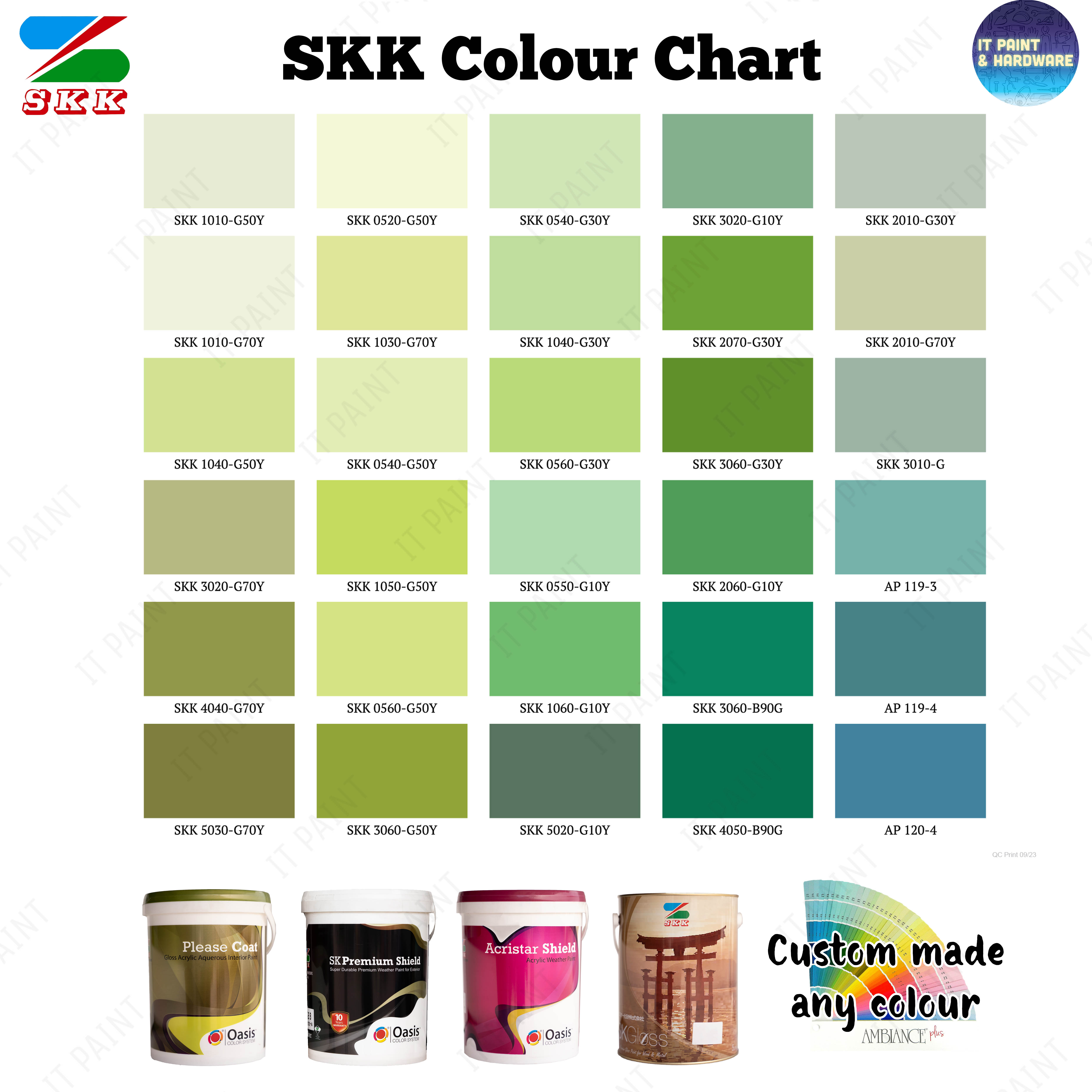 [Custom Colour] SKK SK Gloss 5 Liter For Wood And Metal Paint | Shopee ...