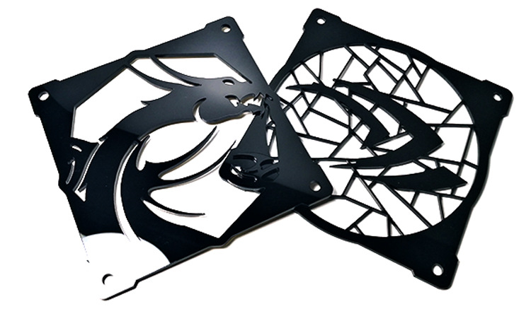 Computer Case Acrylic Fan Cover 12CM Chasis Filter Cover Asus Rog Tuf ...
