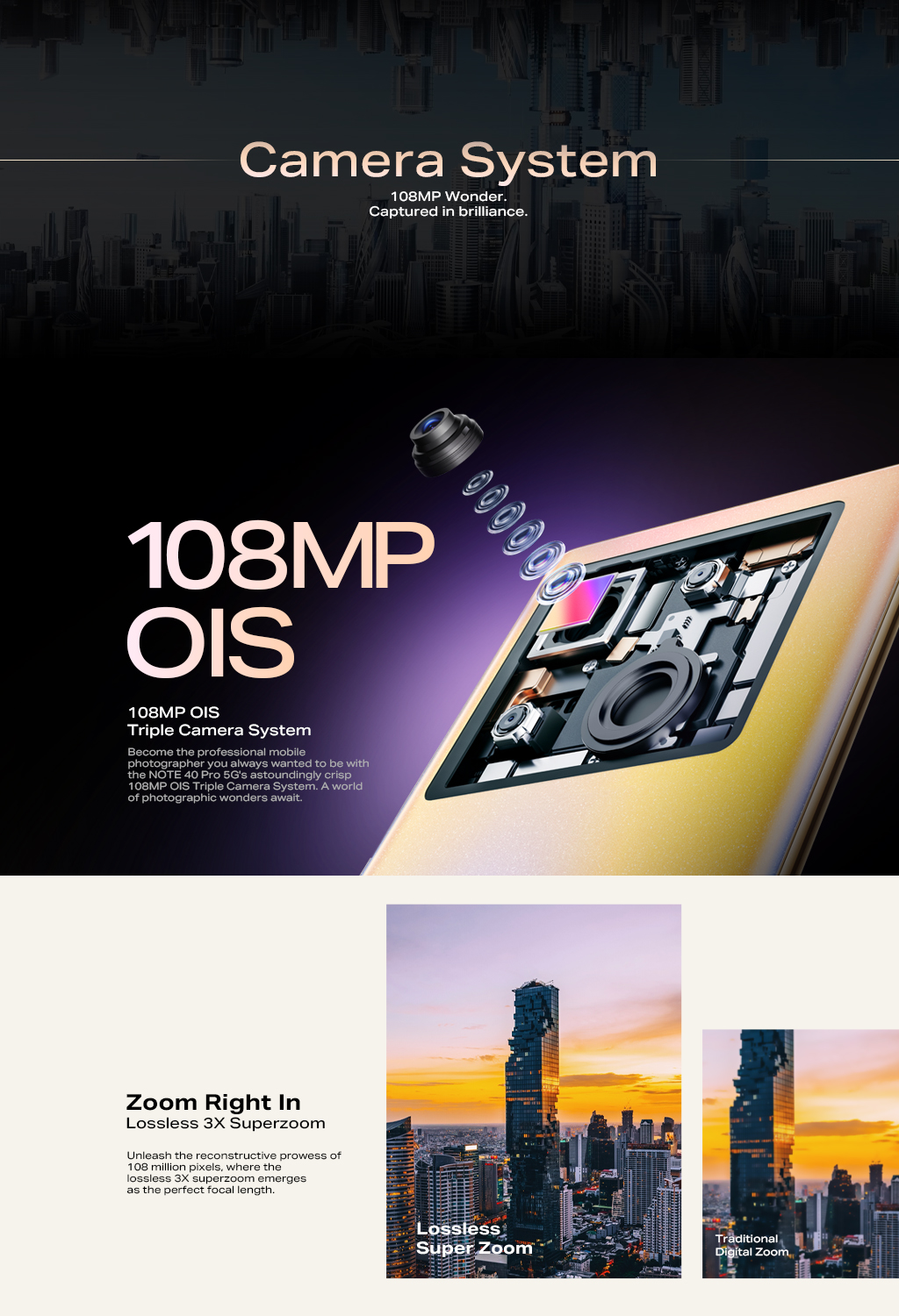 Infinix Note 40 Pro 5G 256GB, 8GB RAM Phone 8