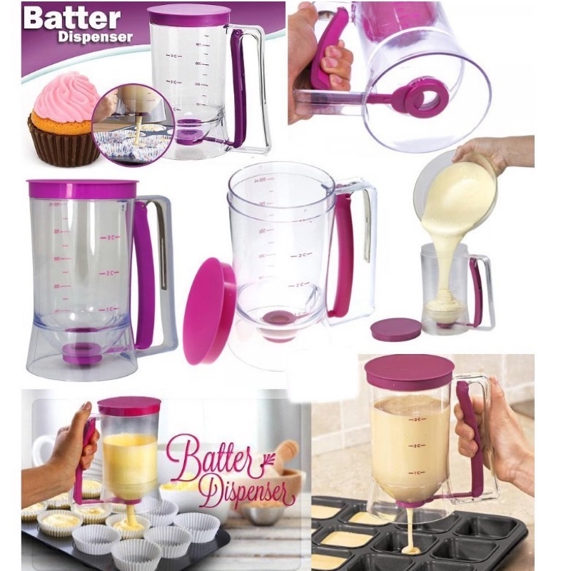 KEK CAKE BATTER DISPENSER CUPCAKE SNAP HELPER MUFFINS DISPENSER MESS ...