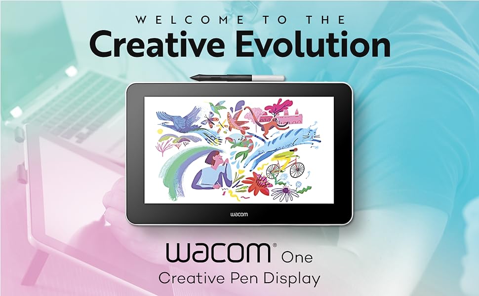 Wacom One Display Pen Drawing Tablet (DTC-133) | Student, Designer ...