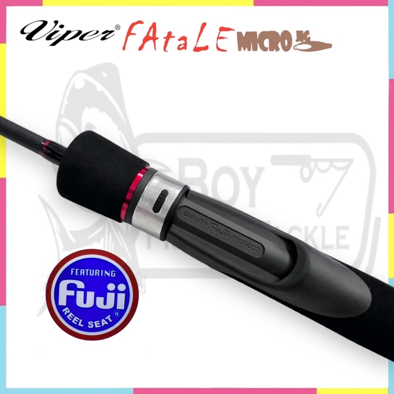 VIPER FATALE SOLID CARBON SPINNING ROD FISHING ROD VFS601LS MICRO JIG ...