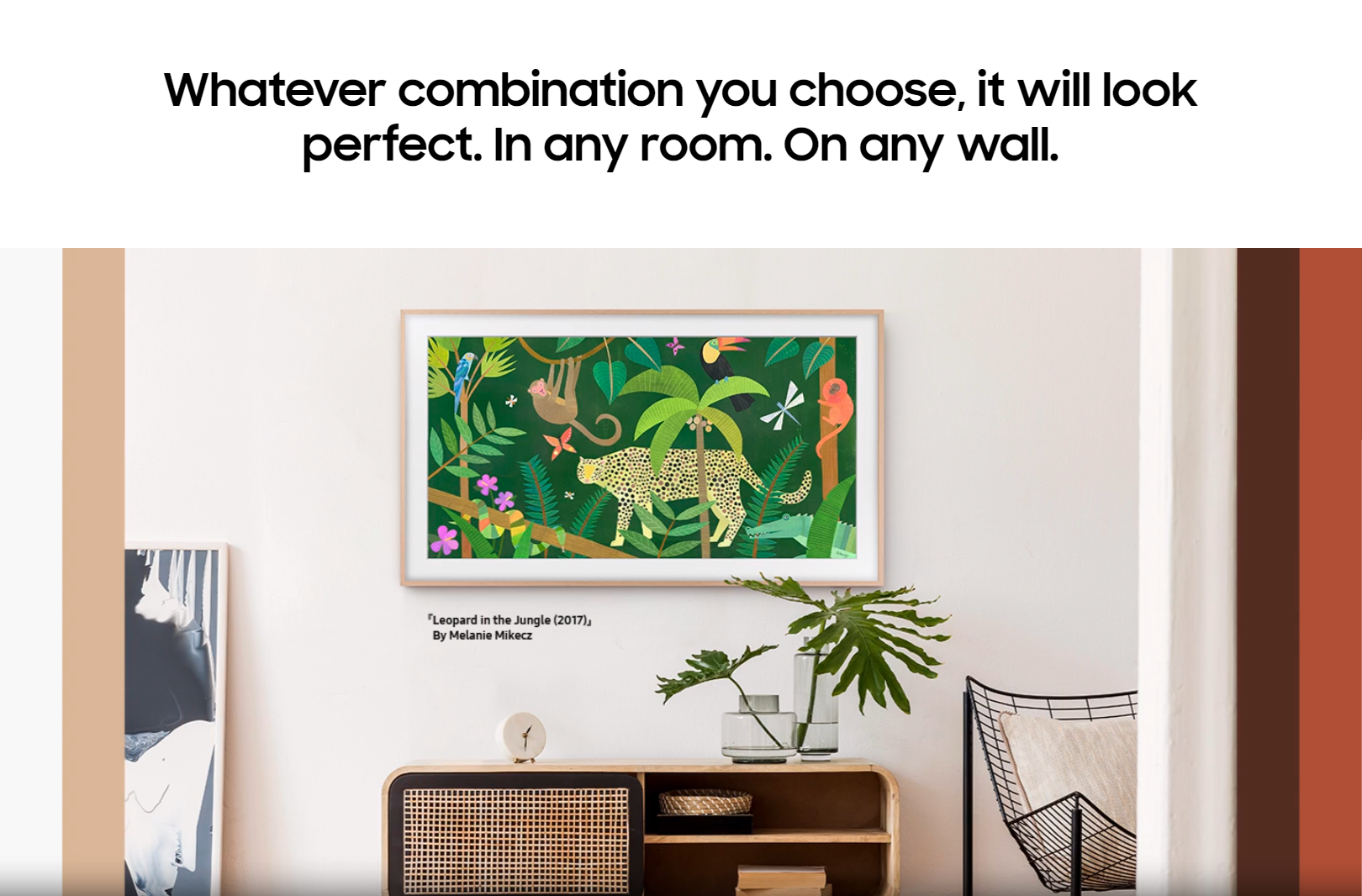 Samsung Easy Magnetic Customizable Teak Frame (75