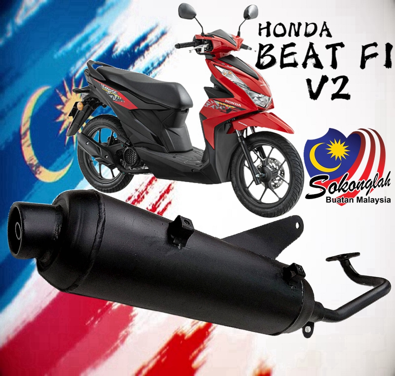 HONDA BEAT FI 110 V2 STD MUFFLER EXHAUST EJM ORI ORIGINAL OEM EPOWER ...