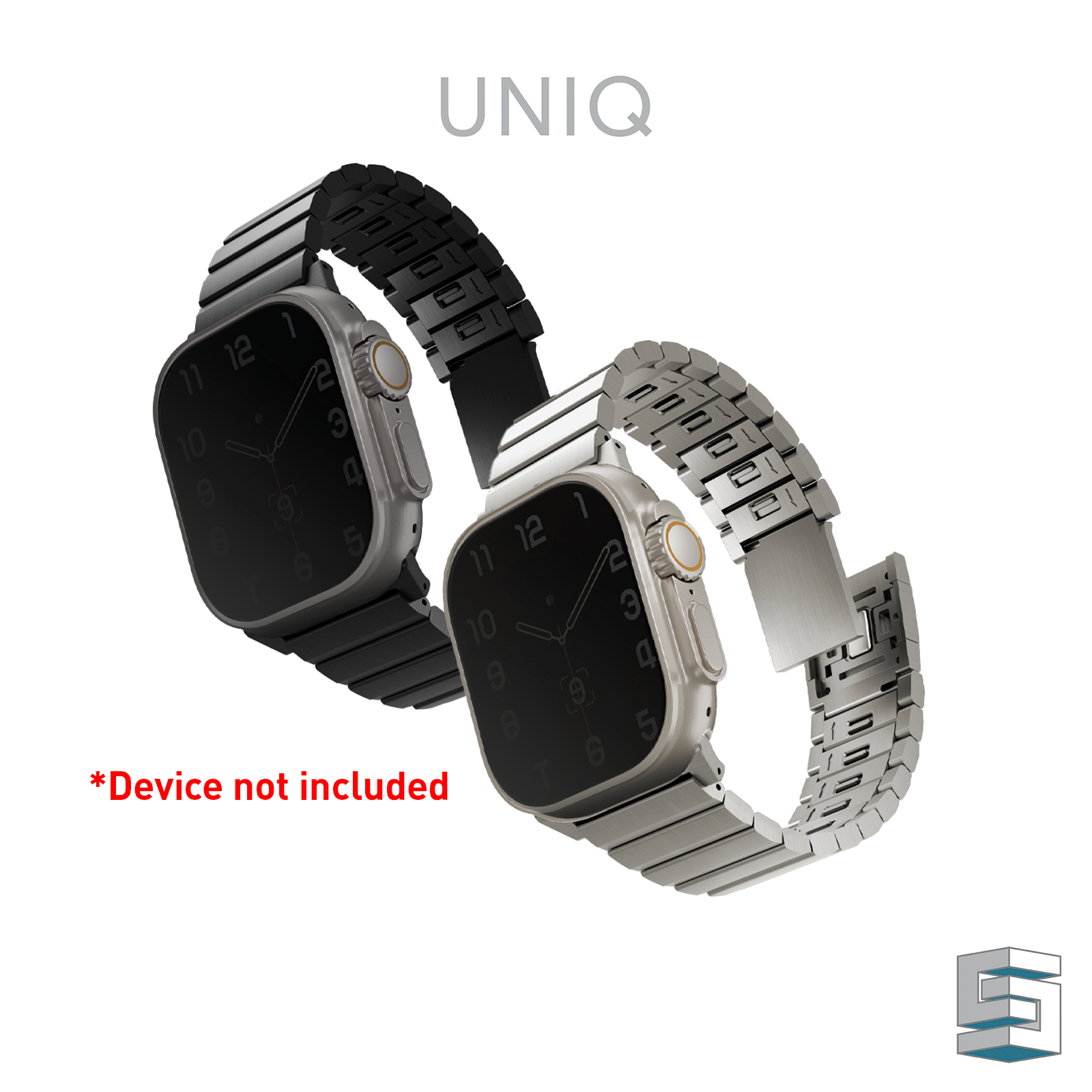 UNIQ Strova Mag Strap for apple watch self- adjustable steel link band ...