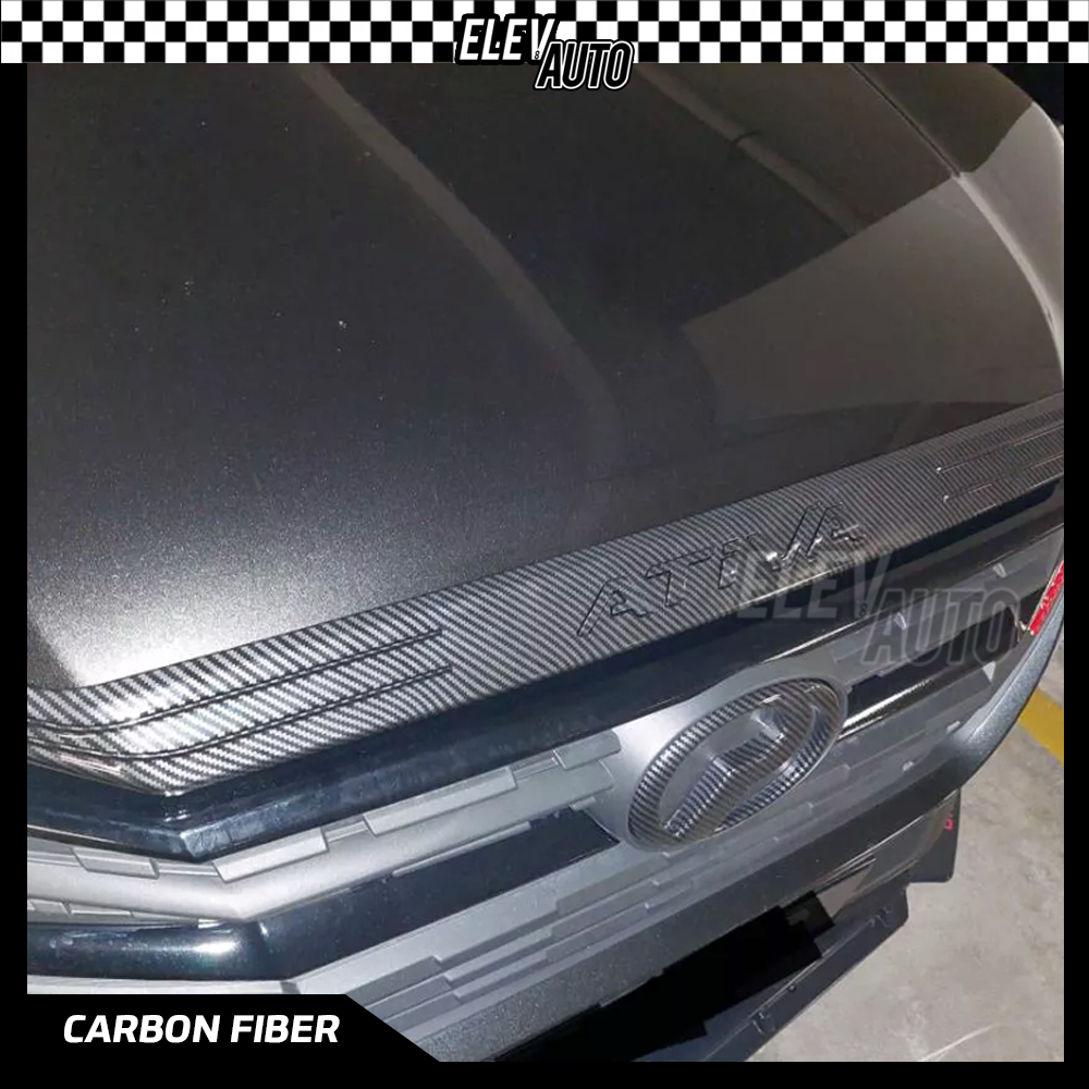 Perodua Ativa CARBON CHROME BLACK Front Bonnet Guard Protection With ...