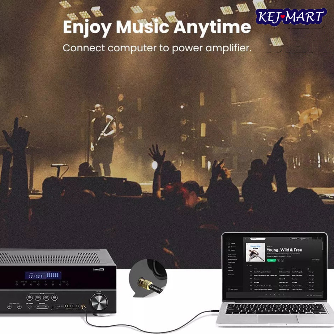 3.5mm Male to 6.5mm Female Jack Audio Stereo Adaptor Converter Audio ...
